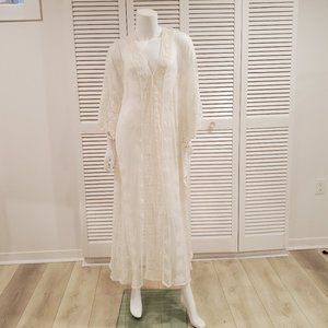 Mesh and lace Caftan